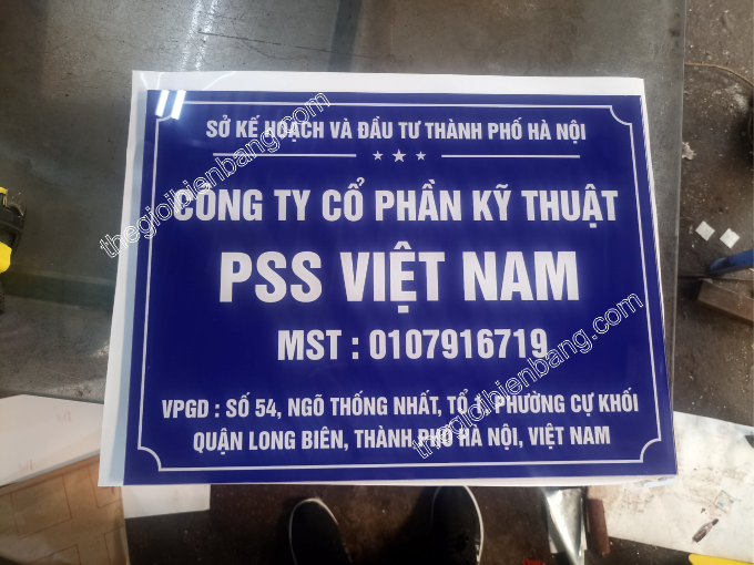 biển mica công ty pss