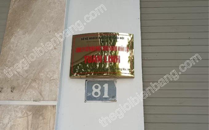 biển inox công ty ăn mòn