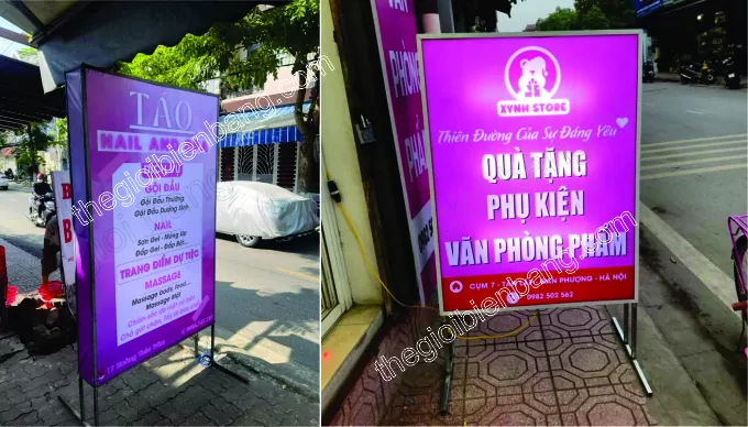 biển bạt hộp đèn