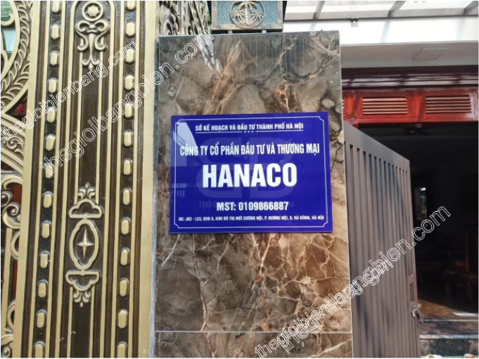 biển mica công ty hanaco