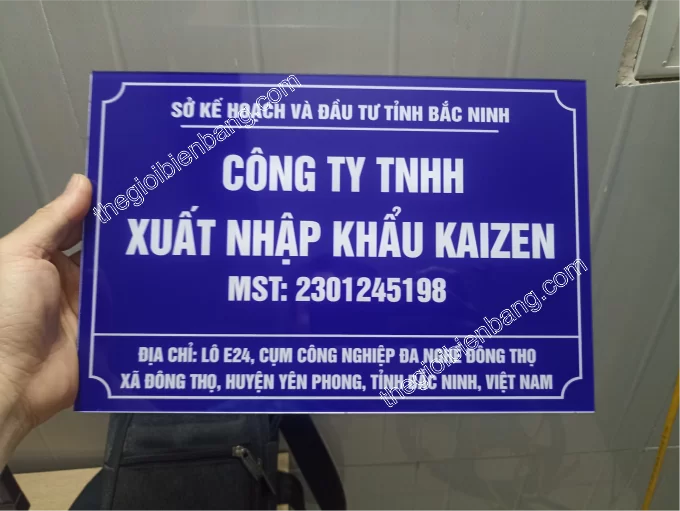 biển mica công ty kaizen