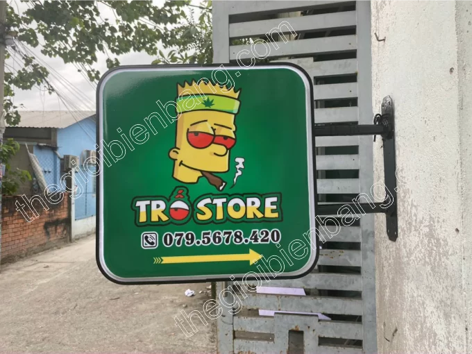 hộp đèn hút nổi