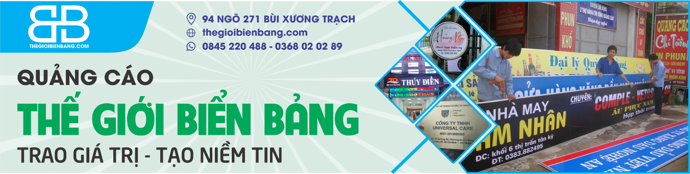 banner thế giới biển bảng