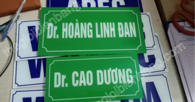 Biển phòng ban công ty giá rẻ, uy tín biển phòng